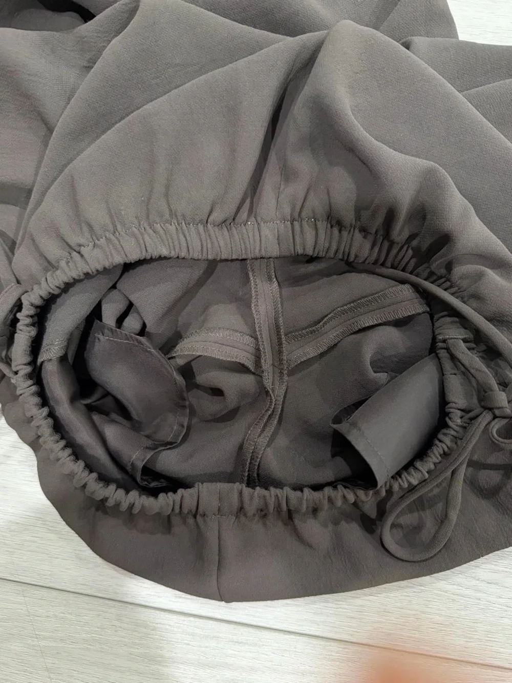 Artisan Pant - Crepette™ Japanese crepe relaxed wide-leg pants with waist ties.